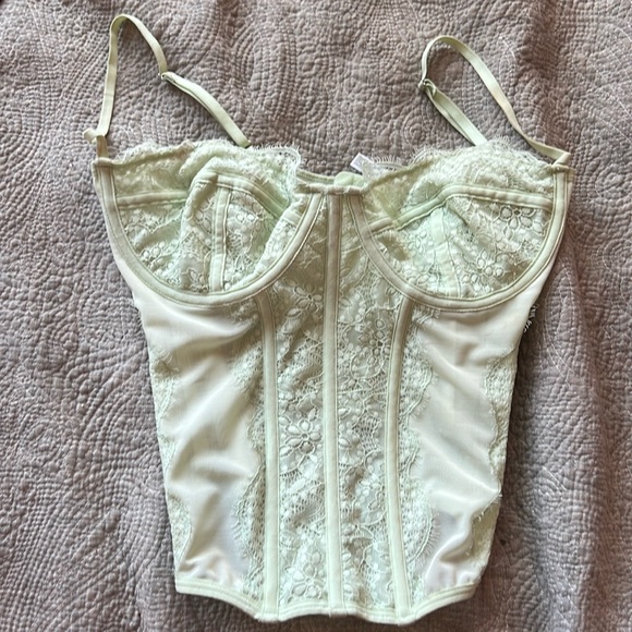 Light green Out From Under Modern Love Corset Top - Picture 1 of 3